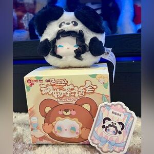 Simply Emma Black and White Panda Stuffed Animal